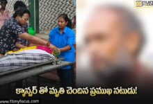 సినీ పరిశ్రమలో మరో విషాదం.. ప్రముఖ నటుడు మృతి!